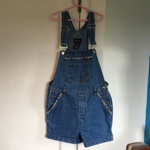 No boundaries junior overall shorts